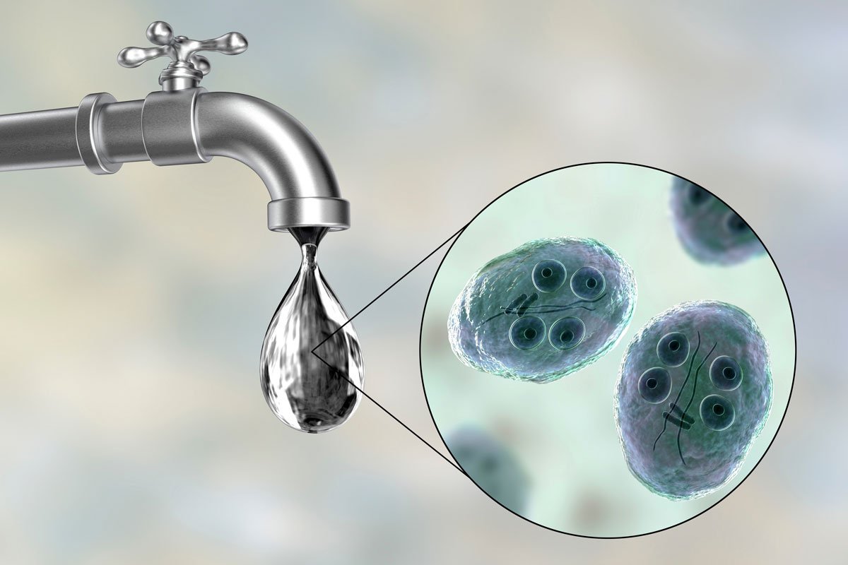 how giardia in tap water